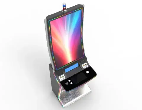 49' J type Curved touch monitor metal slot cabinet