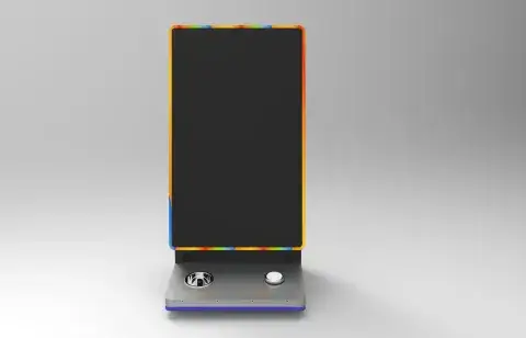 27" Vertical Touch Screen Mini Countertop Display Cabinet