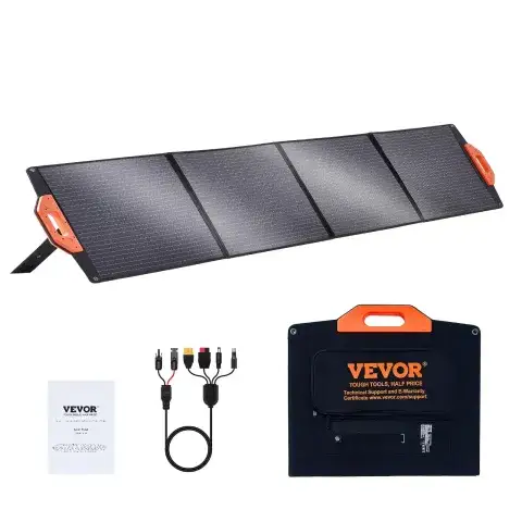 VEVOR 400W 12V Solar Power Kit Solar Panels 200Ah Battery 2000W Inverter Off-Grid