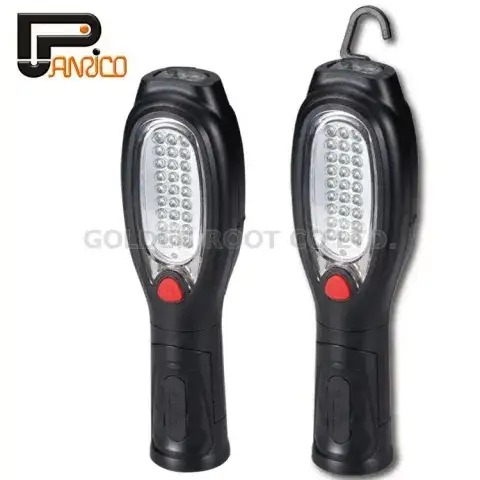 27+6 Magnetic LED Flashlight Folding Work Torch Light