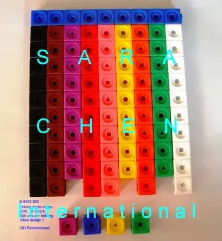 MATH LINKING CUBES, 500 PCS