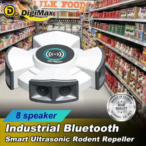 DigiMax Industrial Bluetooth Smart Ultrasonic Rodent Repeller