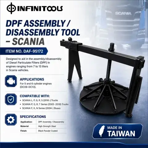 DPF (Diesel Particulate Filter) Disassembly & Assembly Tool For SCANIA