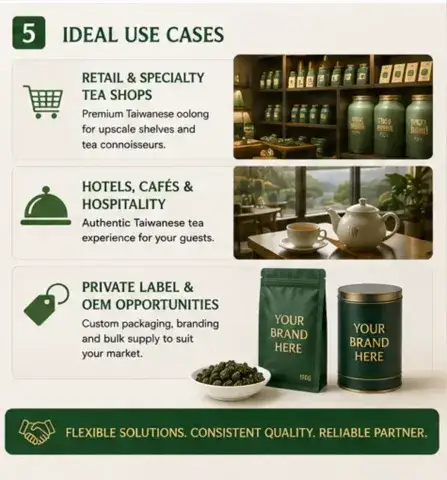 Premium Alishan Green Jade Oolong Tea From Taiwan