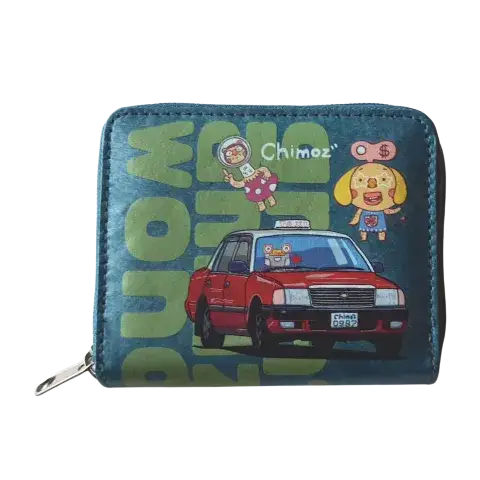 Tyvek Short Zipper Wallet with Taiwan’s Chimoz Characters