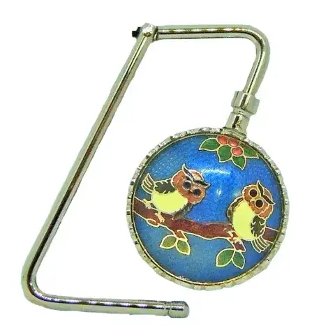 Cloisonne Foldable Bag Hanger, Purse hook supplier