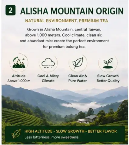 light baking Taiwan Alisha high mountain oolong tea 300gram