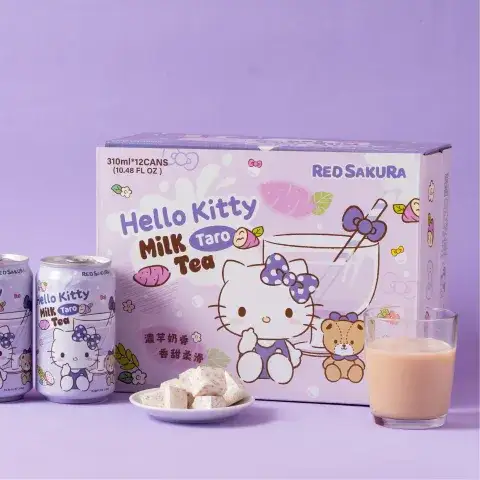 Hello Kitty Taro Milk Tea