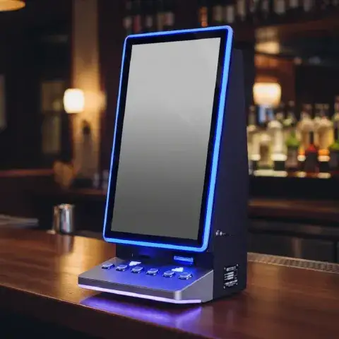27" Vertical Touch Screen Mini Countertop Display Cabinet