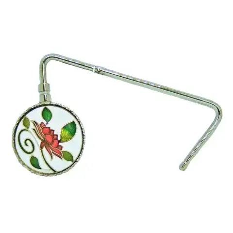 Cloisonne Foldable Bag Hanger, Purse hook supplier