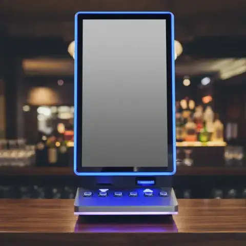 27" Vertical Touch Screen Mini Countertop Display Cabinet