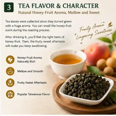Deluxe OverRipe Fruit Scent Oolong Tea Authentic Taiwanese Tea Wholesale tea suppliers for business use