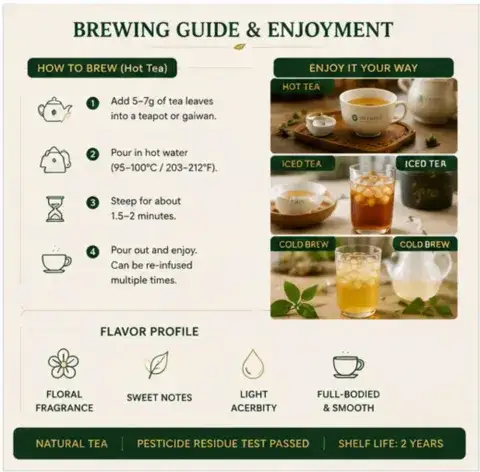 Exclusive Four season oolong tea Authentic Taiwanese Tea Wholesale tea suppliers for business use