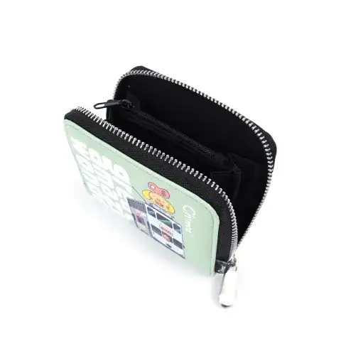 Factory of Character Printed Zipper Wallet with PU material