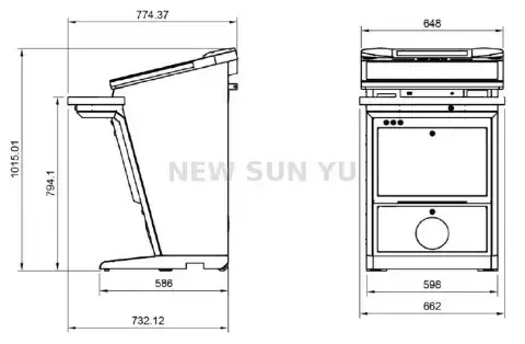 High quality of P-CAP multi touch screen machine