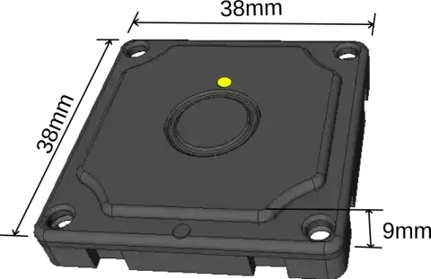 Waterproof BLE sensor beacon with temperature sensor