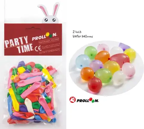 2 Inch balloons PARTY BALLOONS - RUBBER BALLOONS party pack