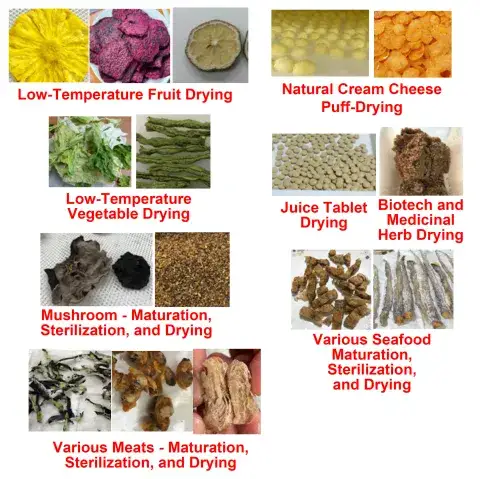 Various Drying Applications for Whole Foods