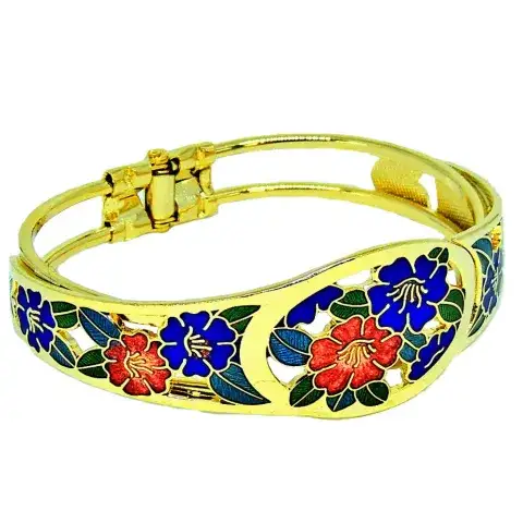 Enamel Bracelet , Cloisonne Bracelet