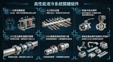 Piping Component for Liquid Cooling Modules