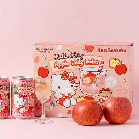 Hello Kitty Apple Jelly Boba