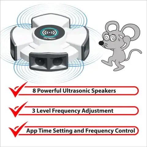 DigiMax Industrial Bluetooth Smart Ultrasonic Rodent Repeller