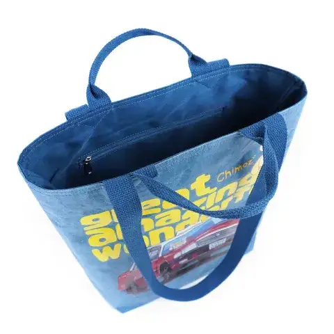 Manufacturer of Tyvek Bag with the Chimoz Tribe Characters Print