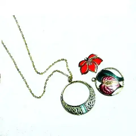 Cloisonne Necklace and Pedant