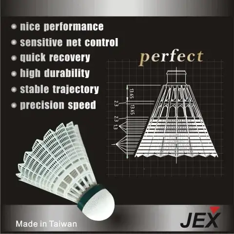 DELUXE NYLON SHUTTLECOCK, sporting goods, badminton