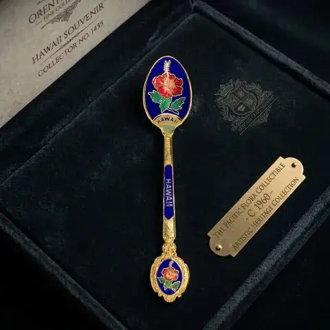 OEM Enamel logo Souvenir spoons, Cloisonne Souvenir Spoon manufacturer in Taiwan