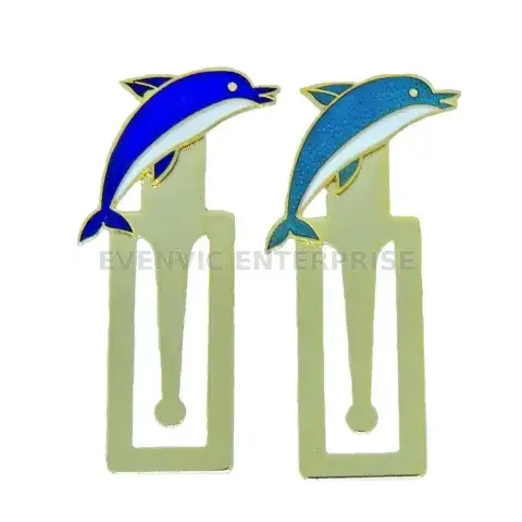 Custom logo enamel bookmark, Cloisonne metal bookmark