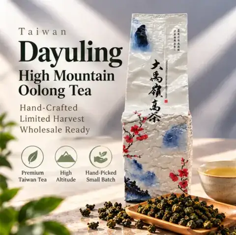 Taiwan Dayuling High Mountain Oolong Tea: Hand-Crafted, Limited Harvest, Wholesale Ready