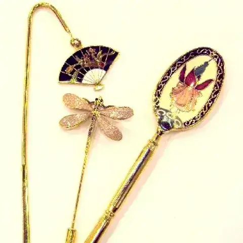 Cloisonne Bookmark and Pedant