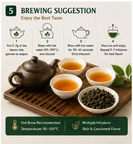 Premium Dong Ding Oolong Tea Authentic Taiwanese Tea Wholesale tea suppliers for business use