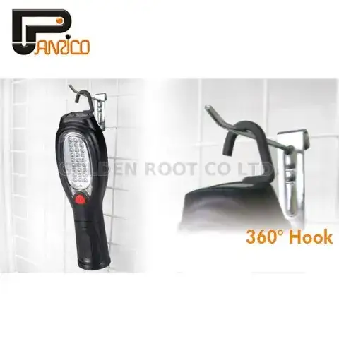 27+6 Magnetic LED Flashlight Folding Work Torch Light