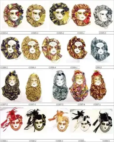 Thay are venetian masks for decoration and we also have wearable and half masks.