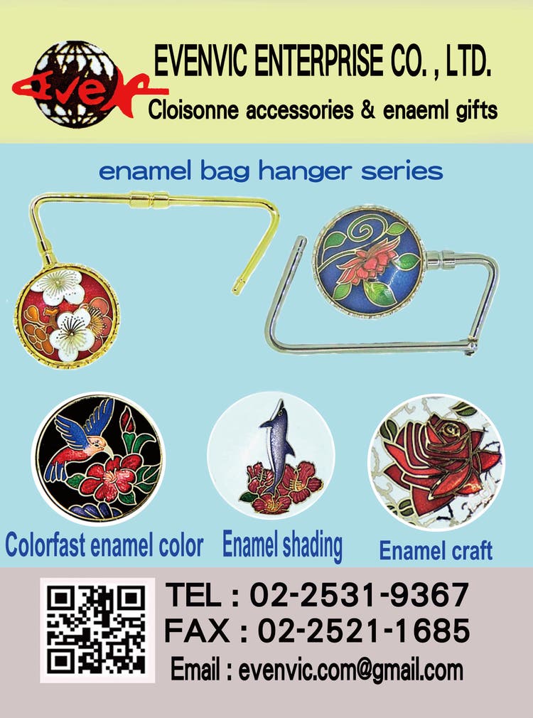 Wholesale enamel logo Bag Hanger, Custom Hard Enamel Purse Hook Supplier