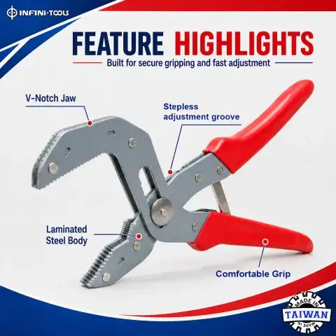 Self-Adjusting Pliers,Multi Function Pliers, 10-inch